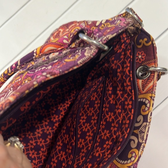 Vera Bradley medium size floral shoulder bag EUC vivid colors, sizes in picture - Picture 2 of 12